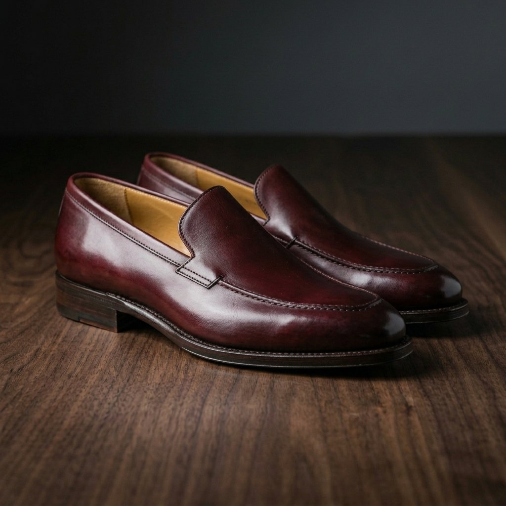 modelo mocasines cuero rojo vivanco